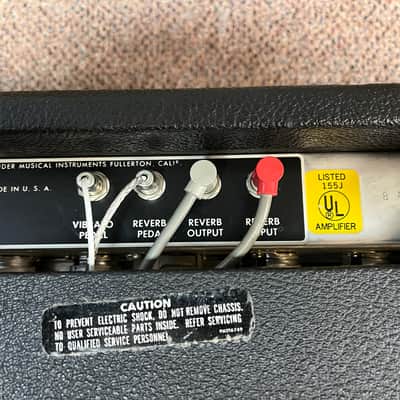 1976 Fender Silverface Vibrolux Reverb 2x10" Combo Amp image 13
