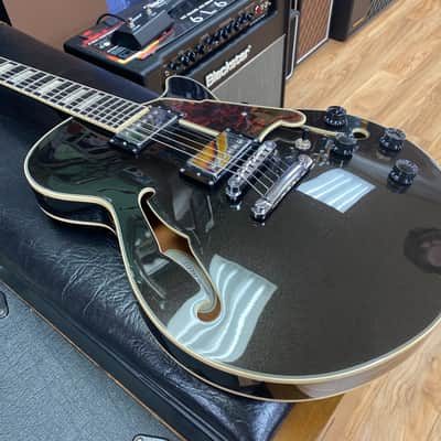 D'Angelico Premier SS Semi-Hollow Black Flake image 2