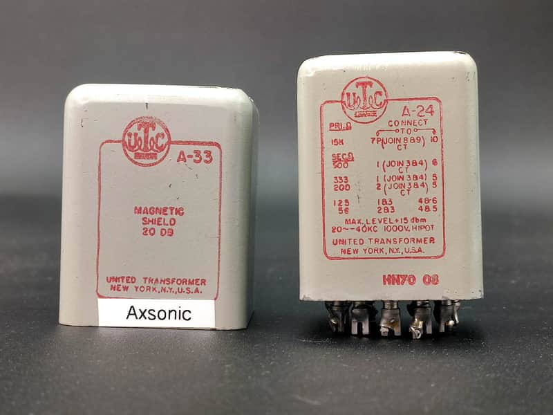 UTC A-24 Transformer UTC A-33 Magnetic Shield from 1970 API console Teletronix LA2-A - 1 image 1