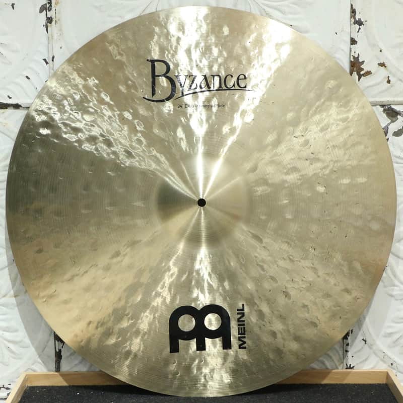 Used Byzance Meinl Extra Hammered Ride Cymbal 24in (3412g) image 1