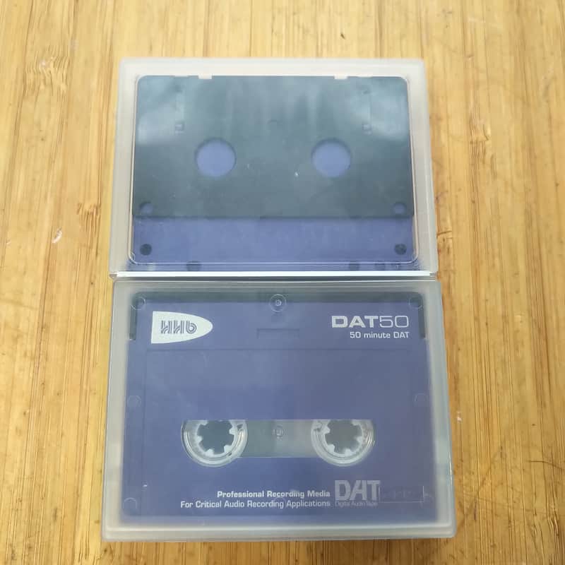 2 x HHb DAT 50 minute tapes (used/erased) image 1