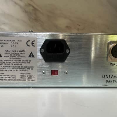 Universal Audio 1176AE Anniversary Edition Limiter 2009 - Black / Blue Stripe image 7