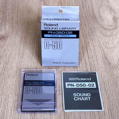 Roland D-50 / D-550 Voice ROM Data Card // PN-D50-02 // Decay Group // BOXED