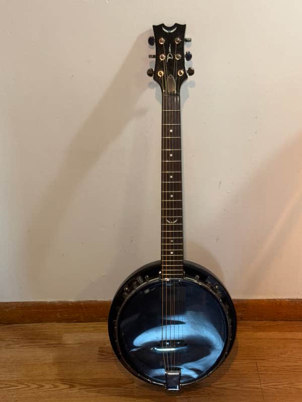 Dean Backwoods 6 Acoustic-Electric 6-String Banjo 2010s Black Gloss image 1