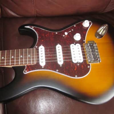 Cort G Series G110 Double Cutaway Electric Guitar Open Pore Sunburst Bild 2