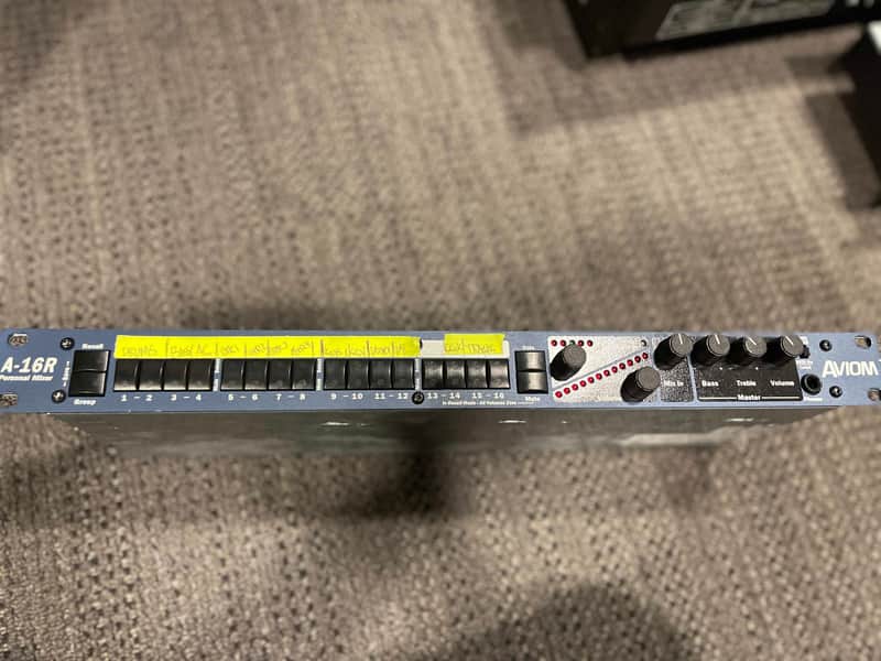 Aviom A-16R 16-Channel Rackmount Personal Mixer 2010s - Blue image 1