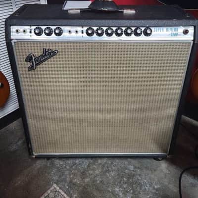 Fender Super Reverb "Drip Edge" 2-Channel 40-Watt 4x10" Guitar Combo - Silverface image 1