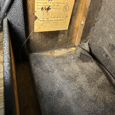 Fender Deluxe Reverb with original cover 1963 - 1967 Black Panel image 4