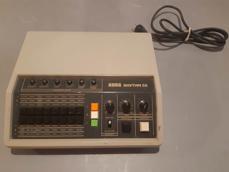 Korg KR-55 Rhythm 55 1970s - Cream image 1