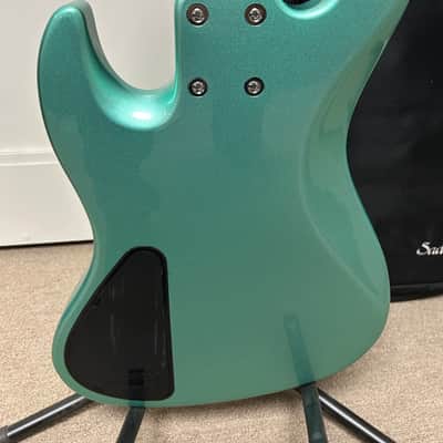Sadowsky MetroExpress Hybrid P/J Bass 5-String with Pau Ferro Fretboard - Sage Green Metallic image 4