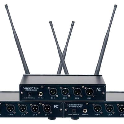 VocoPro Wireless Microphone System with 12 Handheld Microphones, XLR Outputs, and 900MHz Frequency Band image 2