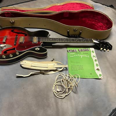 1960's Harmony H-66 Vibra Jet Sunburst w/OSSC & Strap & Cord ! 1-OWNER !! RARE!!! image 13