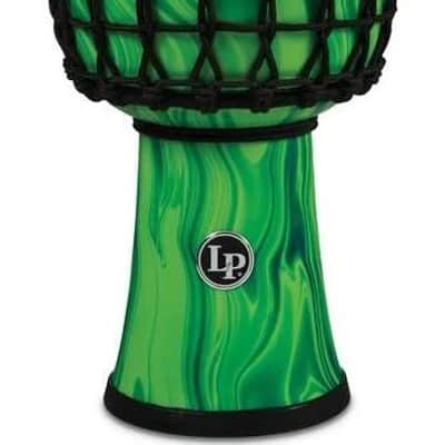 Lp 7-inch Rope Tuned Circle Djembe With Perfect-pitch Head - Green Marble image 2