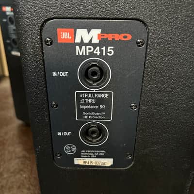2 JBL Mpro mp415 speakers 2000s - Black image 6