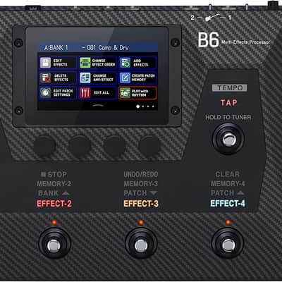 Zoom B6 Bass Multi-Effects Processor with 4 DI Boxes, A/B Switcher, Touchscreen Interface, 100+ Built in Effects, Amp Modeling, IR’s, Looper, & Audio Interface for Direct Recording to Computer image 1