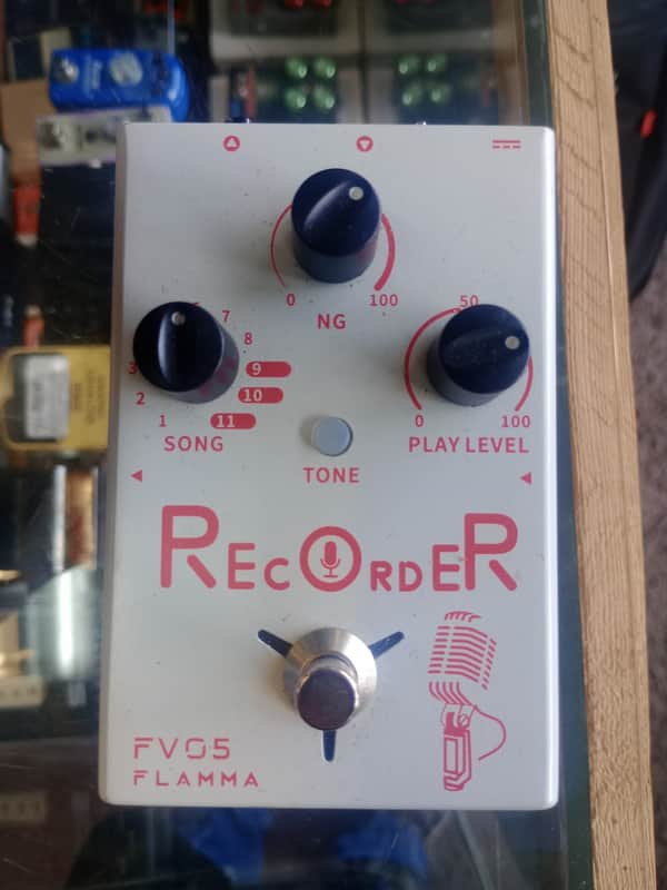 Flamma FV05 Recorder Vocal Pedal White *** FREE SHIPPING *** image 1