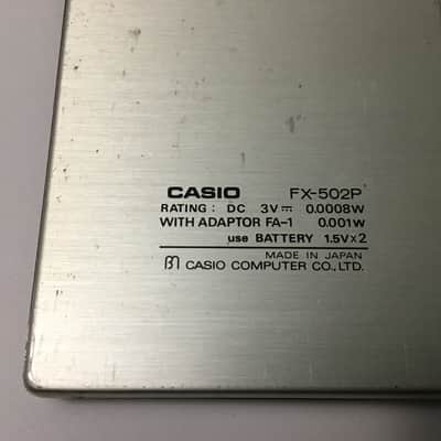 Casio FX-502P Vintage Calculator 1979 Kraftwerk Pocket Calculator Computer World image 5