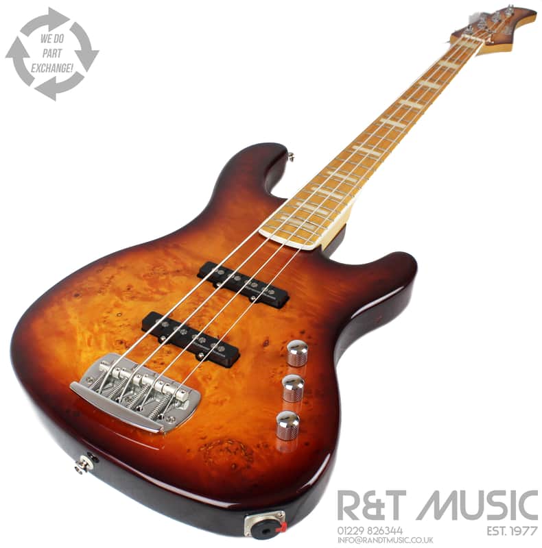 Cort GB99B Jazz Bass Guitar in Dark Burst image 1