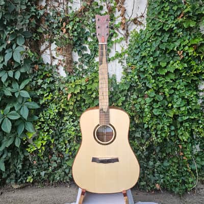 Wilhelm Guitars Quilted Bubinga Handmade Dreadnought Acoustic Guitar image 4