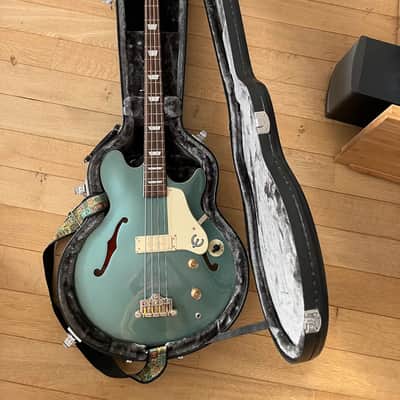 Epiphone Jack Casady Signature Bass with Laurel Fretboard 2020 - Present - Faded Pelham Blue image 5
