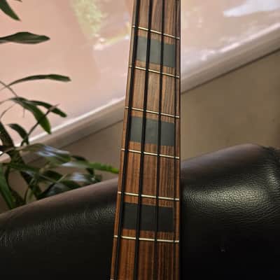 Dingwall D-Roc Standard - Blue to Purple Colorshift with Neck Illusion Black Vinyl Blocks image 8