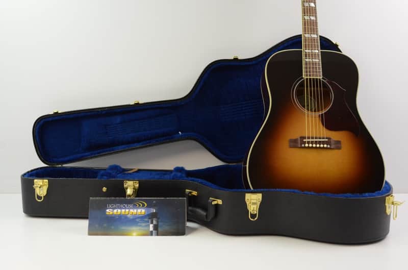 2014 Gibson Hummingbird Pro Acoustic-Electric Guitar - Vintage Sunburst w/ OHSC image 1