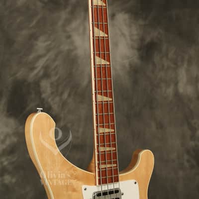 1973 Rickenbacker 4001 Bass Mapleglo w/original Toaster pickup FLAME MAPLE NECK! image 9