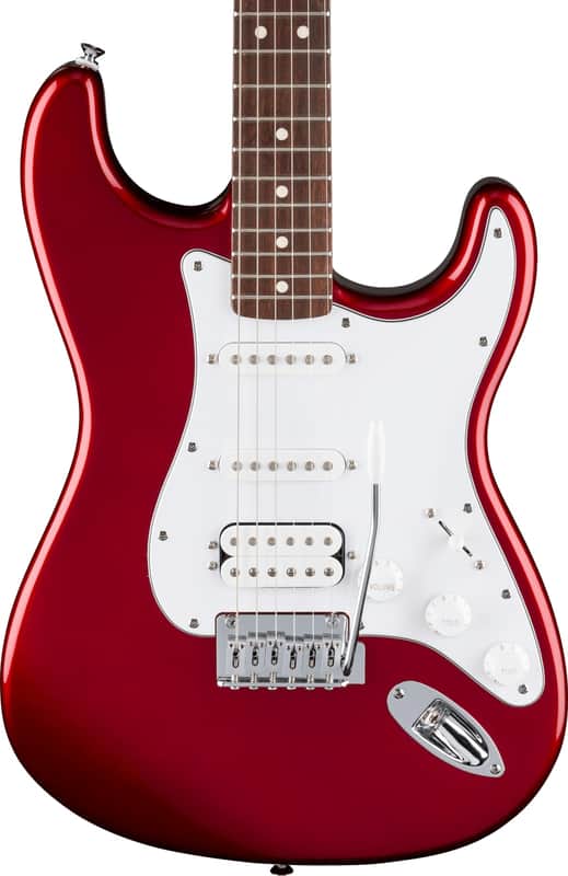 Fender Standard Stratocaster HSS, Laurel Fingerboard, White Pickguard, Candy Cola image 1