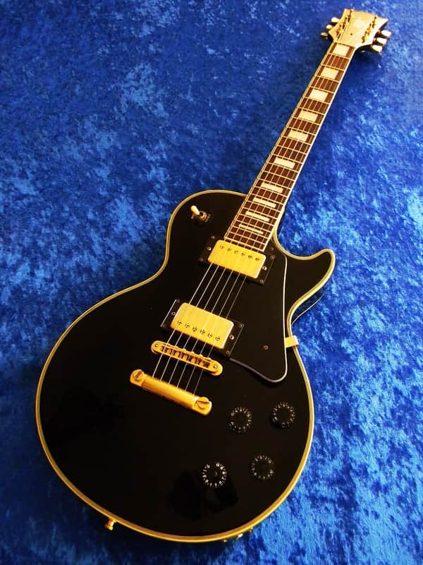GTX Model 36 Vintage 1990 Rare Electric Guitar Black Body Neck