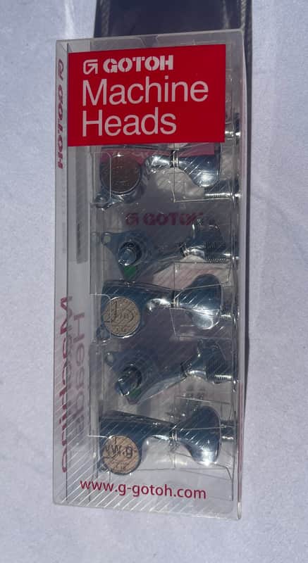 Gotoh SGS510Z MG S5 6-In-Line - Locking Chrome Tuners Tuning Machines image 1