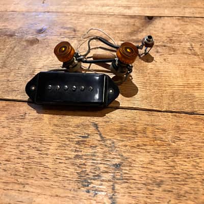 Gibson P90 Complete Harness, Les Paul Jr, SG Junior *ES-125, ES-175, ES-300 1954 - Black Dog Ear Cover image 2