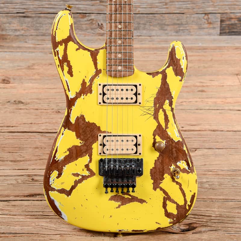 Charvel CS San Dimas Relic Yellow 2017 (s616) image 1