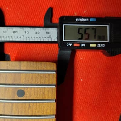 Roasted Maple Tele Neck fits fender Telecaster body 22 frets Modern Satin image 11