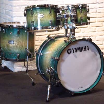 Yamaha PHX Phoenix Textures Turquoise Sunburst Kit 18" 10" 12" 14" Drum Set Made in Japan image 1