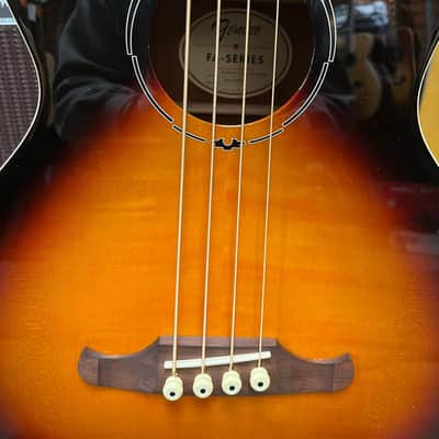 Fender FA-450CE 4-String Maple / Mahogany Acoustic Bass with Laurel Fretboard 3-Tone Sunburst image 3