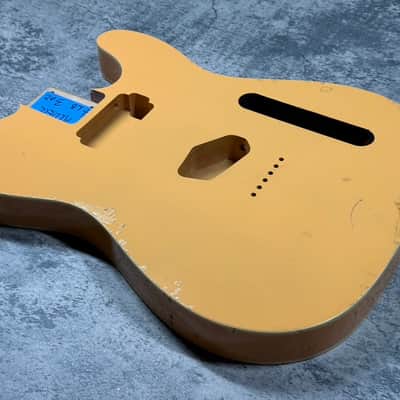 Real Life Relics 60’s Style Tele® Telecaster® Body HS Double Bound Humbucker/Single Aged Butterscotch Blonde image 6