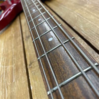 B.C. Rich Mockingbird Bass Platinum Series 1998 - Red image 8