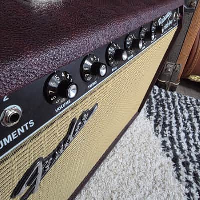 Fender '65 Princeton Reverb Reissue "Bordeaux Reserve" FSR Limited Edition 12-Watt 1x12" Guitar Combo 2010s - Wine Red / Wheat image 6
