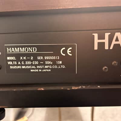 Hammond XK-2 61-Key Portable Organ with Drawbars 2010s - Wood Finish image 4