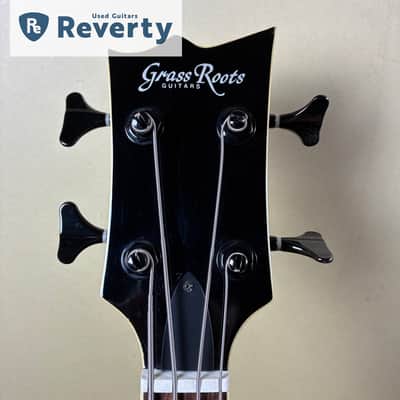 GrassRoots by ESP G-VP-46B Viper Bass 4-String Black SG-Style w/ Soft Case image 9