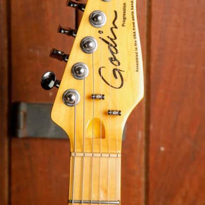 Godin Progression Trans Cream Solidbody Electric Guitar Pre-Owned image 3