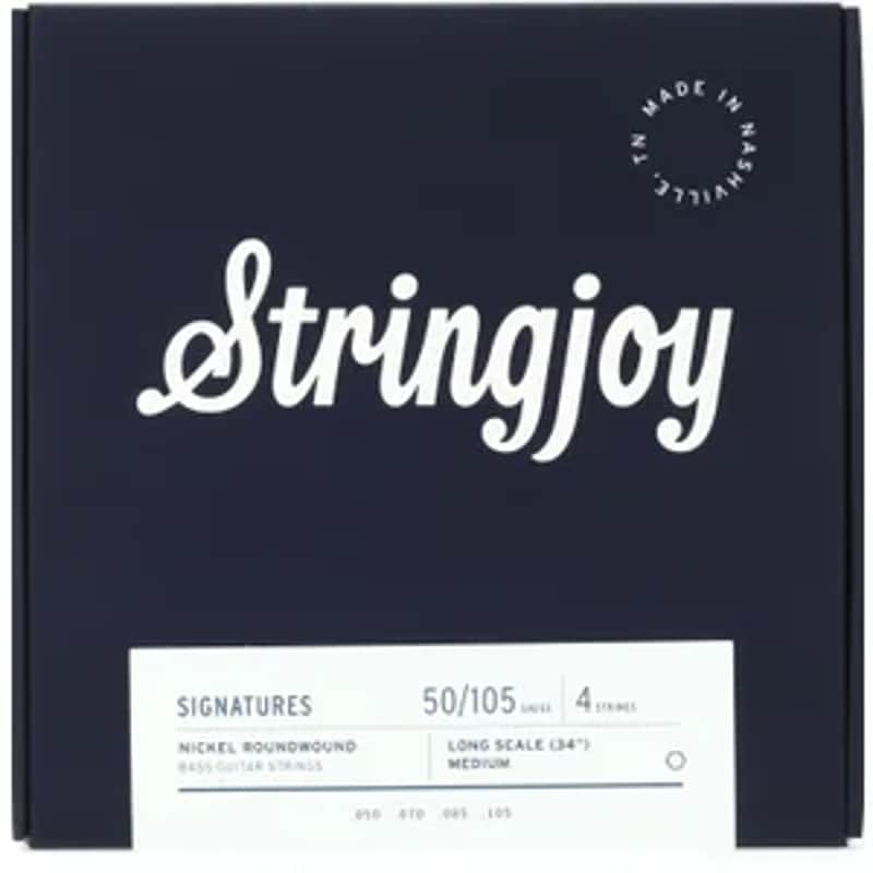 Stringjoy Signature Nickel Roundwound Electric Bass Guitar Strings - Long Scale, Medium - .050- .105 image 1