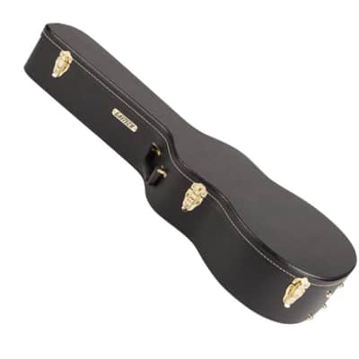 Gretsch G6292 Flat-Top Hard-Shell Case for Acoustic Orchestra and Rancher Jr. Guitars with Durable Telex Finish and Robust Wood Construction (Black) image 4