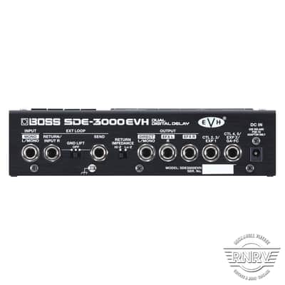 Boss SDE-3000EVH Dual Digital Delay - Black / Grey Stripes image 2