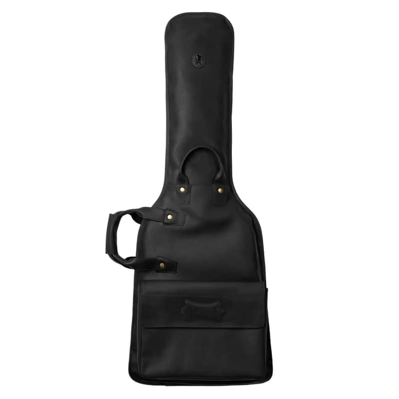 Levy's Solera Premium Leather Electric Guitar Gig Bag - Black image 1