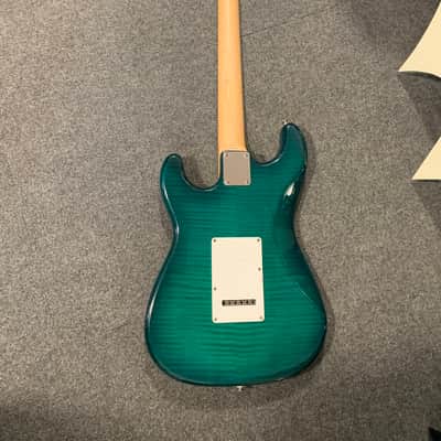 Austin Strat style Blue-Green image 3