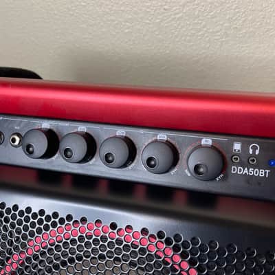 ddrum DDA50 BT 50-Watt 1x10" Bluetooth Electronic Percussion Amp 2010s - Black / Red image 2