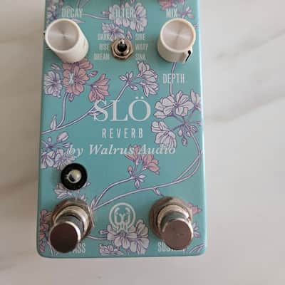 Walrus Audio Slö Multi-Texture Reverb Limited Edition - Floral Series 2019 - Blue Floral image 2