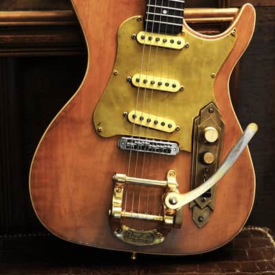 Postal Handmade Memphis Rocket Deluxe Antique Natural Bigsby Fender 57/62 Strat pickup Set image 2