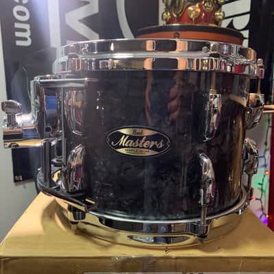 Pearl Masters 7” by 10” Tom Maple/Gum Series Tom w/OptiMount BLACK DIAMOND PEARL Excellent image 2